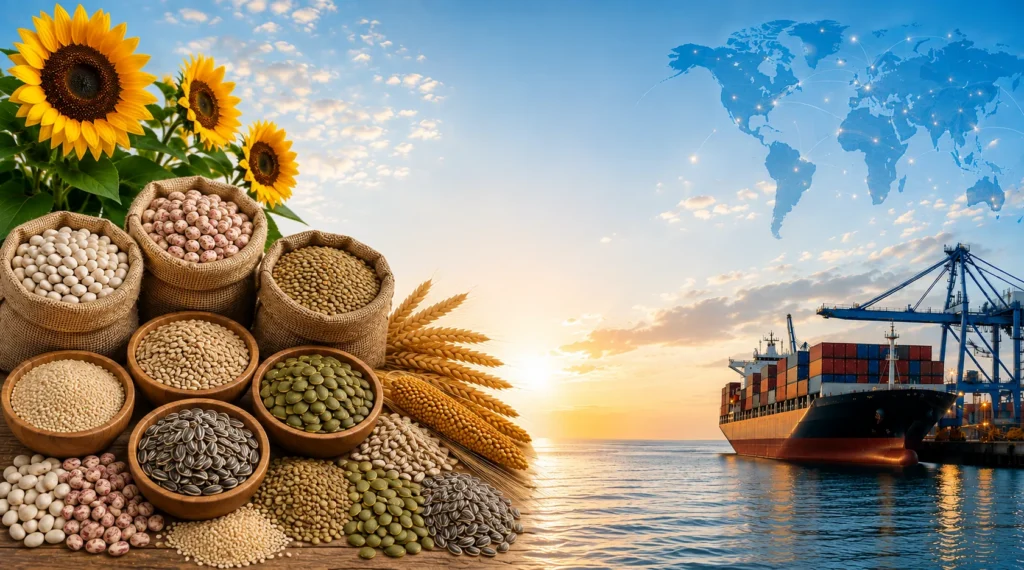 Prodotti agricoli e semi per il commercio internazionale